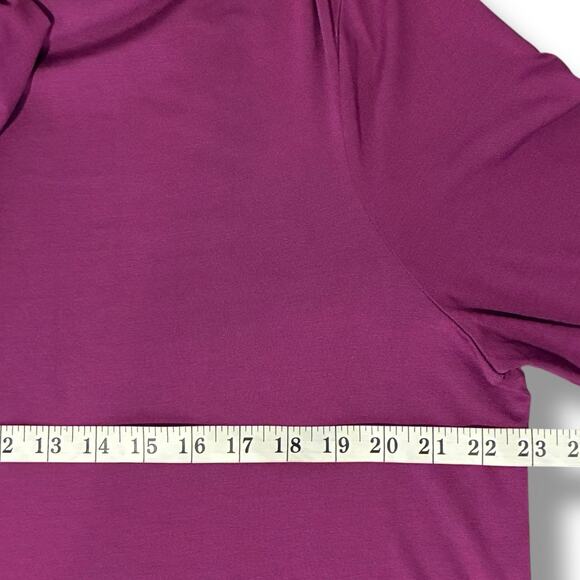 Chico’s Top Women's Size 3 (XL) Touch Of Cool Sweet Berry Cowl Neck Blouse - Picture 5 of 6